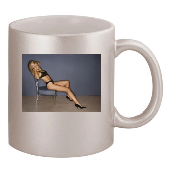 Tricia Helfer 11oz Metallic Silver Mug