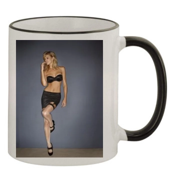 Tricia Helfer 11oz Colored Rim & Handle Mug