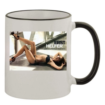 Tricia Helfer 11oz Colored Rim & Handle Mug