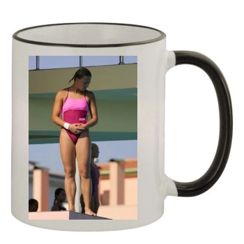 Universiade Diving 11oz Colored Rim & Handle Mug