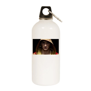 Wladimir Klitschko White Water Bottle With Carabiner