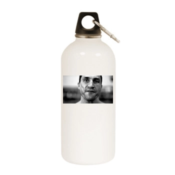 Wladimir Klitschko White Water Bottle With Carabiner