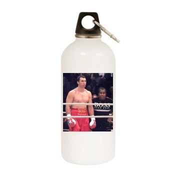 Wladimir Klitschko White Water Bottle With Carabiner