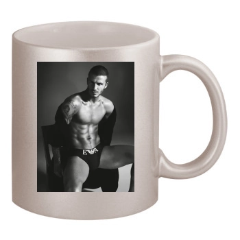 David Beckham 11oz Metallic Silver Mug