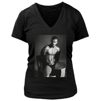 David Beckham Women's Deep V-Neck TShirt