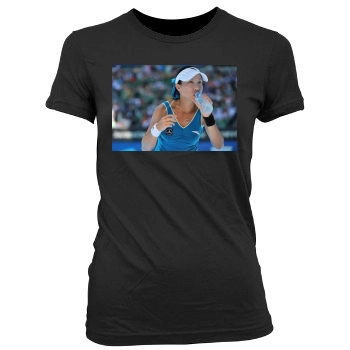 Zheng Jie Women's Junior Cut Crewneck T-Shirt