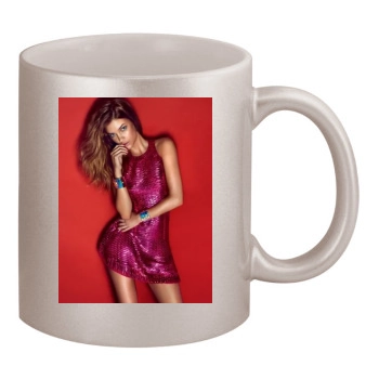 Barbara Palvin 11oz Metallic Silver Mug