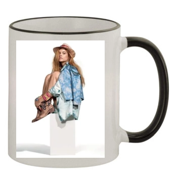 Barbara Palvin 11oz Colored Rim & Handle Mug