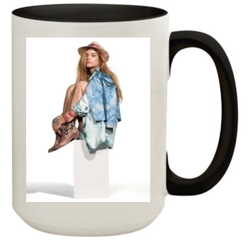 Barbara Palvin 15oz Colored Inner & Handle Mug