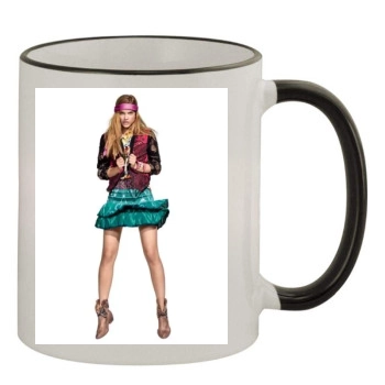 Barbara Palvin 11oz Colored Rim & Handle Mug