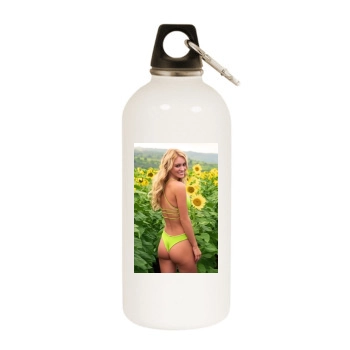 Bryana Holly White Water Bottle With Carabiner