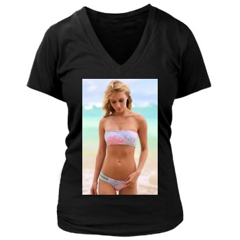 Bryana Holly Women's Deep V-Neck TShirt