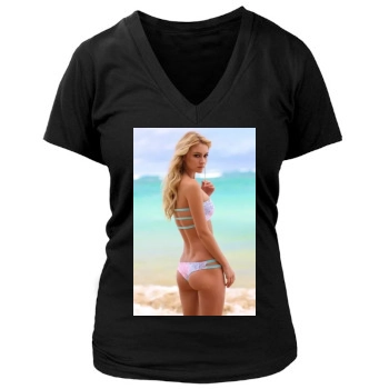 Bryana Holly Women's Deep V-Neck TShirt