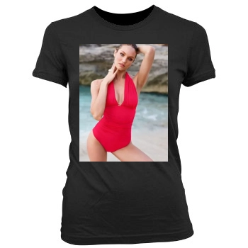 Candice Swanepoel Women's Junior Cut Crewneck T-Shirt