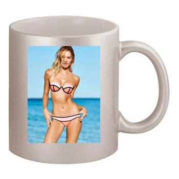 Candice Swanepoel 11oz Metallic Silver Mug