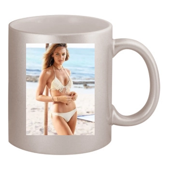 Candice Swanepoel 11oz Metallic Silver Mug