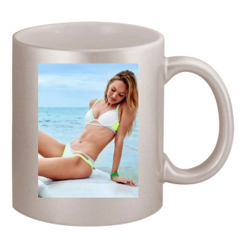 Candice Swanepoel 11oz Metallic Silver Mug