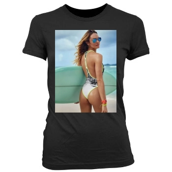 Candice Swanepoel Women's Junior Cut Crewneck T-Shirt