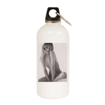 Candice Swanepoel White Water Bottle With Carabiner