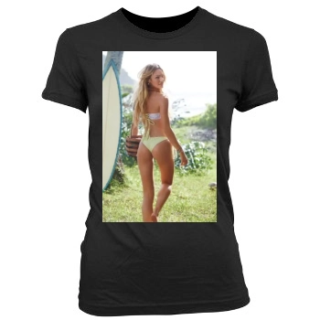 Candice Swanepoel Women's Junior Cut Crewneck T-Shirt