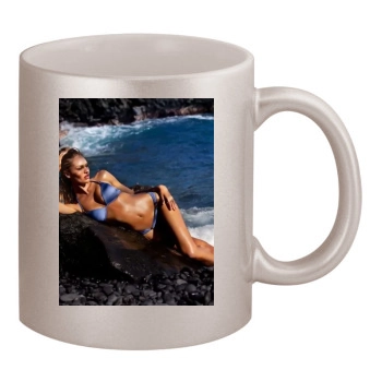 Candice Swanepoel 11oz Metallic Silver Mug