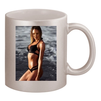 Candice Swanepoel 11oz Metallic Silver Mug