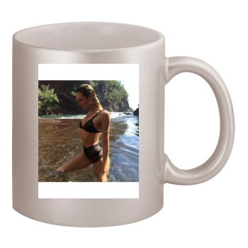 Candice Swanepoel 11oz Metallic Silver Mug