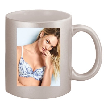 Candice Swanepoel 11oz Metallic Silver Mug