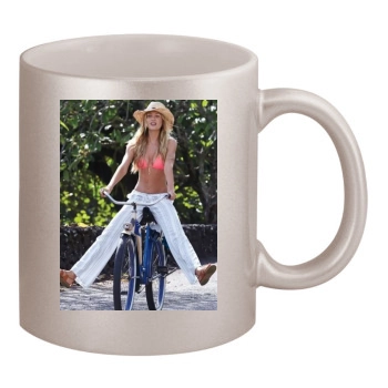 Candice Swanepoel 11oz Metallic Silver Mug