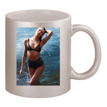 Candice Swanepoel 11oz Metallic Silver Mug