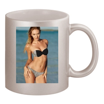 Candice Swanepoel 11oz Metallic Silver Mug