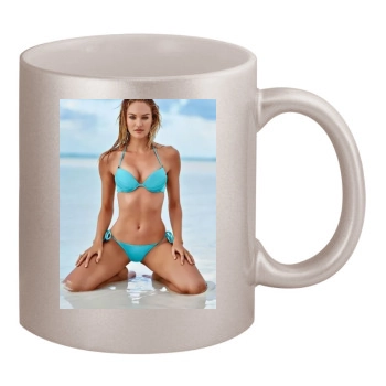 Candice Swanepoel 11oz Metallic Silver Mug