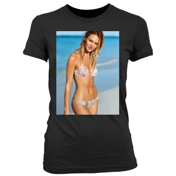 Candice Swanepoel Women's Junior Cut Crewneck T-Shirt