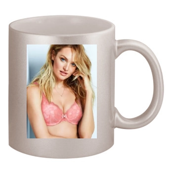 Candice Swanepoel 11oz Metallic Silver Mug