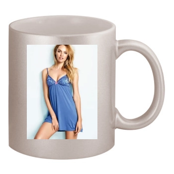 Candice Swanepoel 11oz Metallic Silver Mug