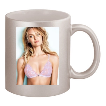 Candice Swanepoel 11oz Metallic Silver Mug