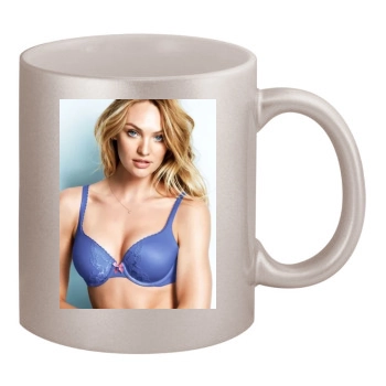 Candice Swanepoel 11oz Metallic Silver Mug