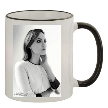 Angelina Jolie 11oz Colored Rim & Handle Mug