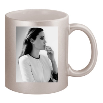 Angelina Jolie 11oz Metallic Silver Mug