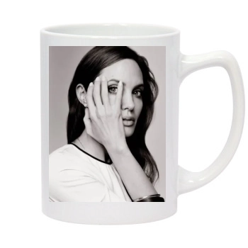 Angelina Jolie 14oz White Statesman Mug