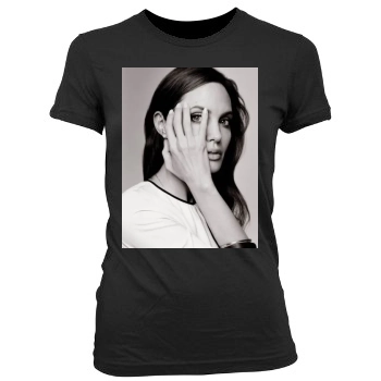 Angelina Jolie Women's Junior Cut Crewneck T-Shirt