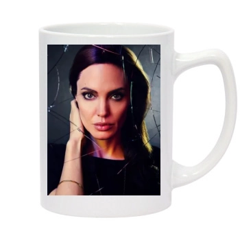 Angelina Jolie 14oz White Statesman Mug