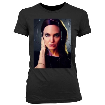 Angelina Jolie Women's Junior Cut Crewneck T-Shirt