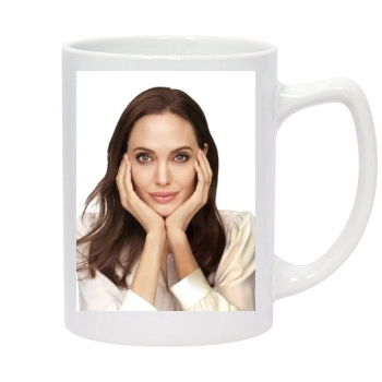 Angelina Jolie 14oz White Statesman Mug