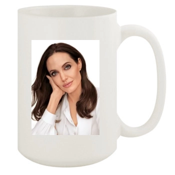 Angelina Jolie 15oz White Mug