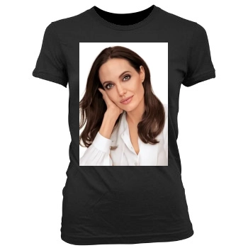 Angelina Jolie Women's Junior Cut Crewneck T-Shirt