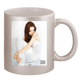 Angelina Jolie 11oz Metallic Silver Mug