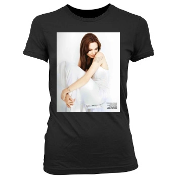 Angelina Jolie Women's Junior Cut Crewneck T-Shirt