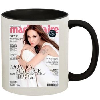 Angelina Jolie 11oz Colored Inner & Handle Mug