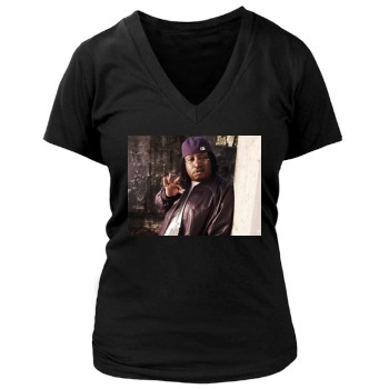 E-40 Women's Deep V-Neck TShirt